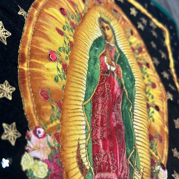 Our Lady of Guadalupe Religious Colorful Prayer Flag or Hanger - Picture 2 of 3
